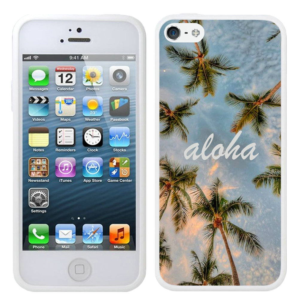 aloha White iPhone 5 5S Case